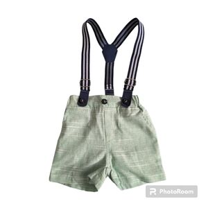 Baby Boy Suspender Pants.